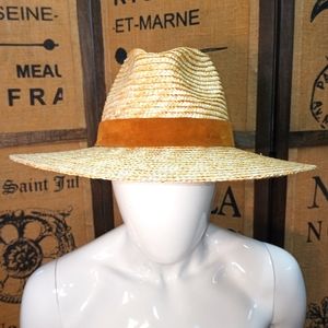 Gigi Pip Women's Straw Fedora, Like New, OS